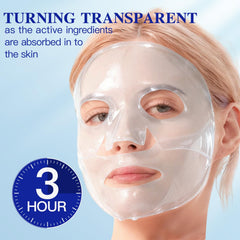 ICIKOL face mask sheets ready for application, delivering hydrated skin and gentle nourishment.