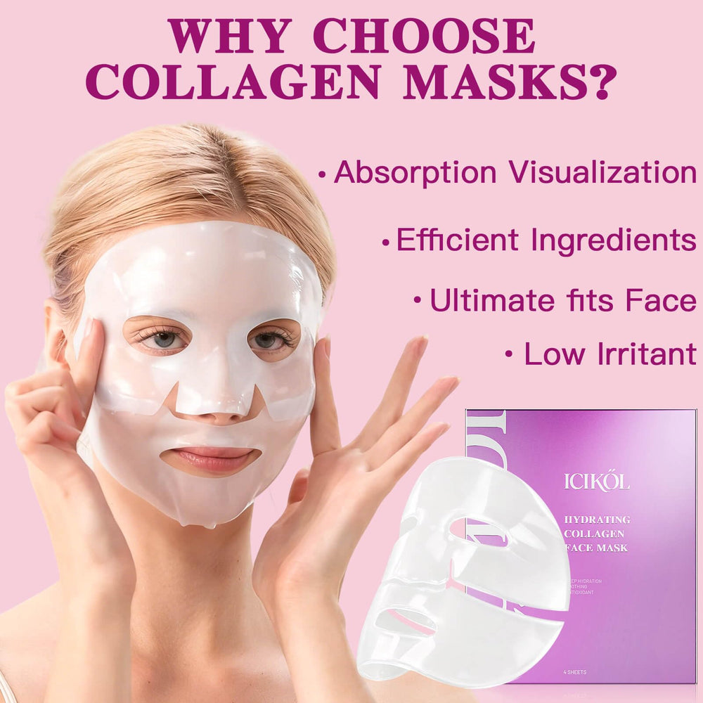ICIKOL four-sheet pack provides multiple nights of hydration and glow.