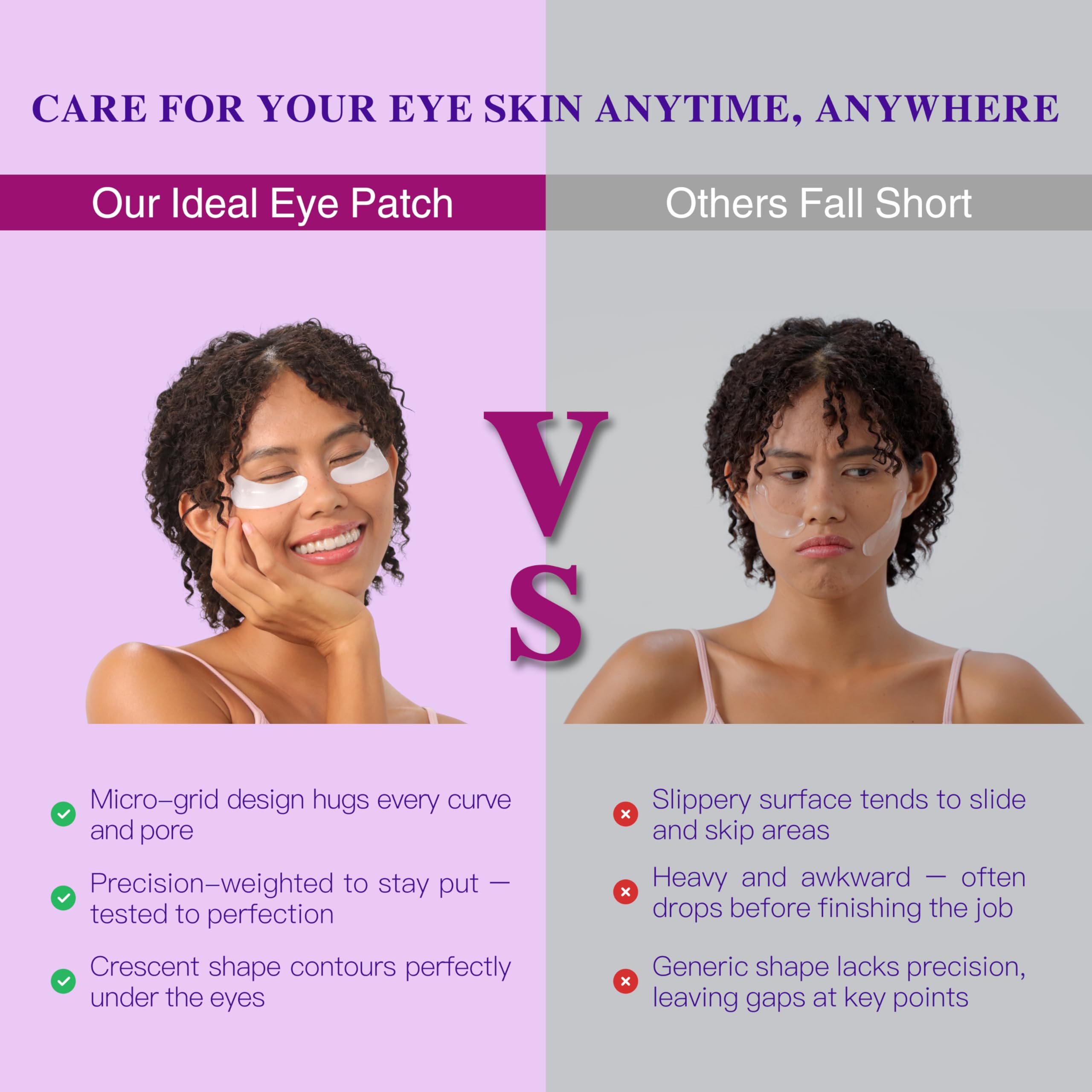 ICIKOL hydrogel under-eye patches cools and refreshes the eye area.