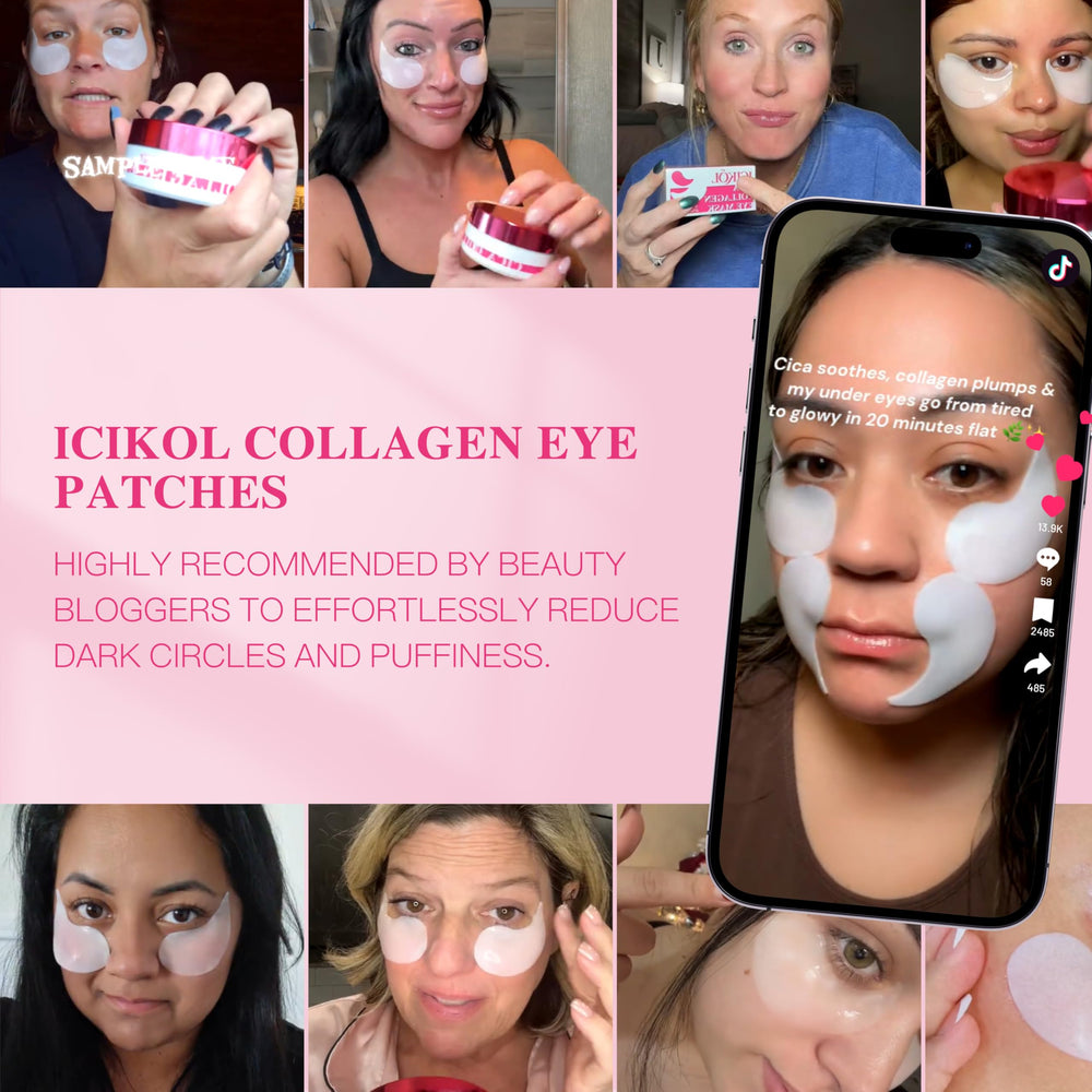 ICIKOL rapid absorption closeup shows essence absorbing into skin