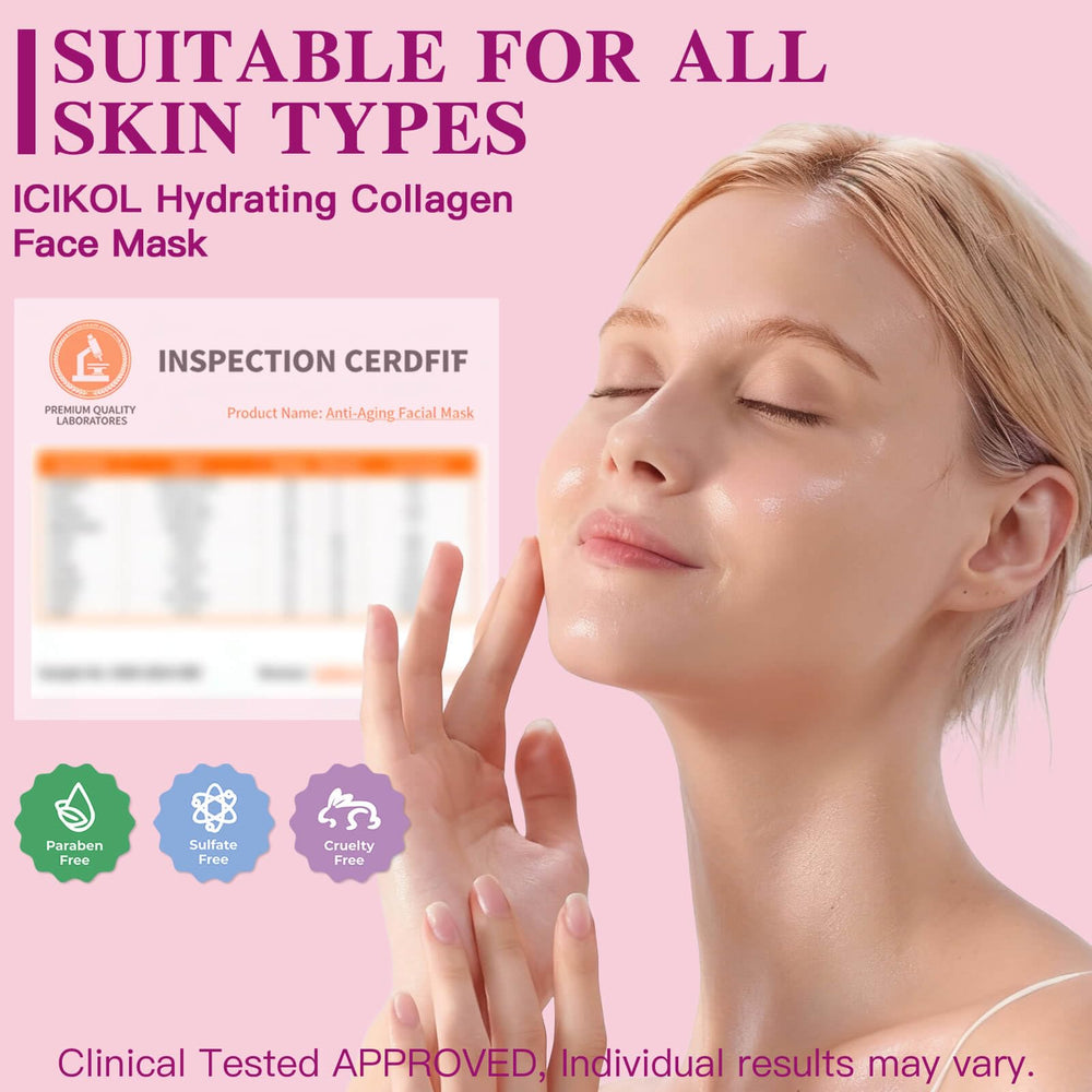 ICIKOL sleeping mask melts into skin for a mess-free routine.