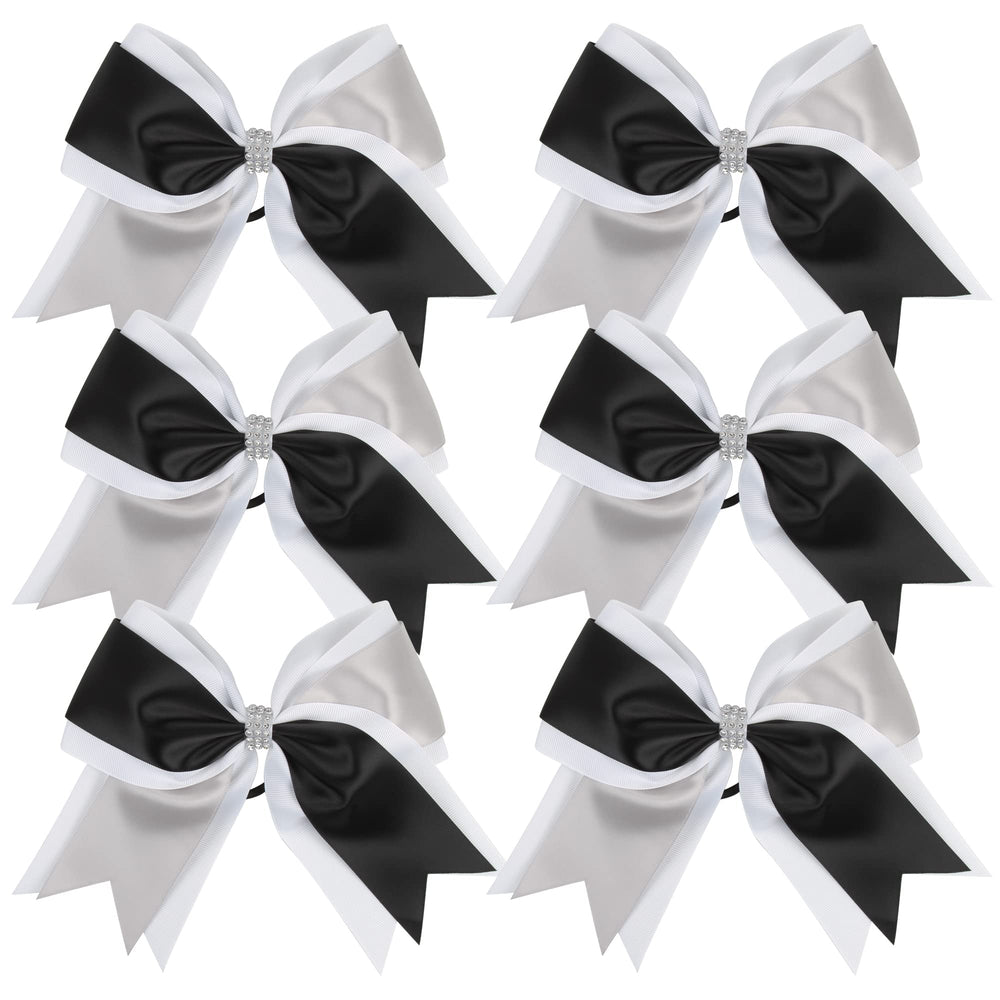 ICObuty cheerleader bows 8 inch three colors two layer design ideal for games and practice