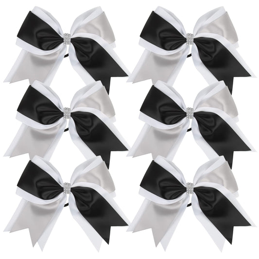 ICObuty cheerleader bows 8 inch three colors two layer design ideal for games and practice