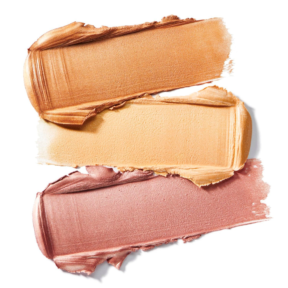 ICONIC LONDON Dewy Glow Highlighter applied on cheek for dewy radiance
