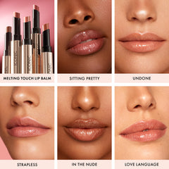ICONIC LONDON Inside view shows duo ready for lip care routines.