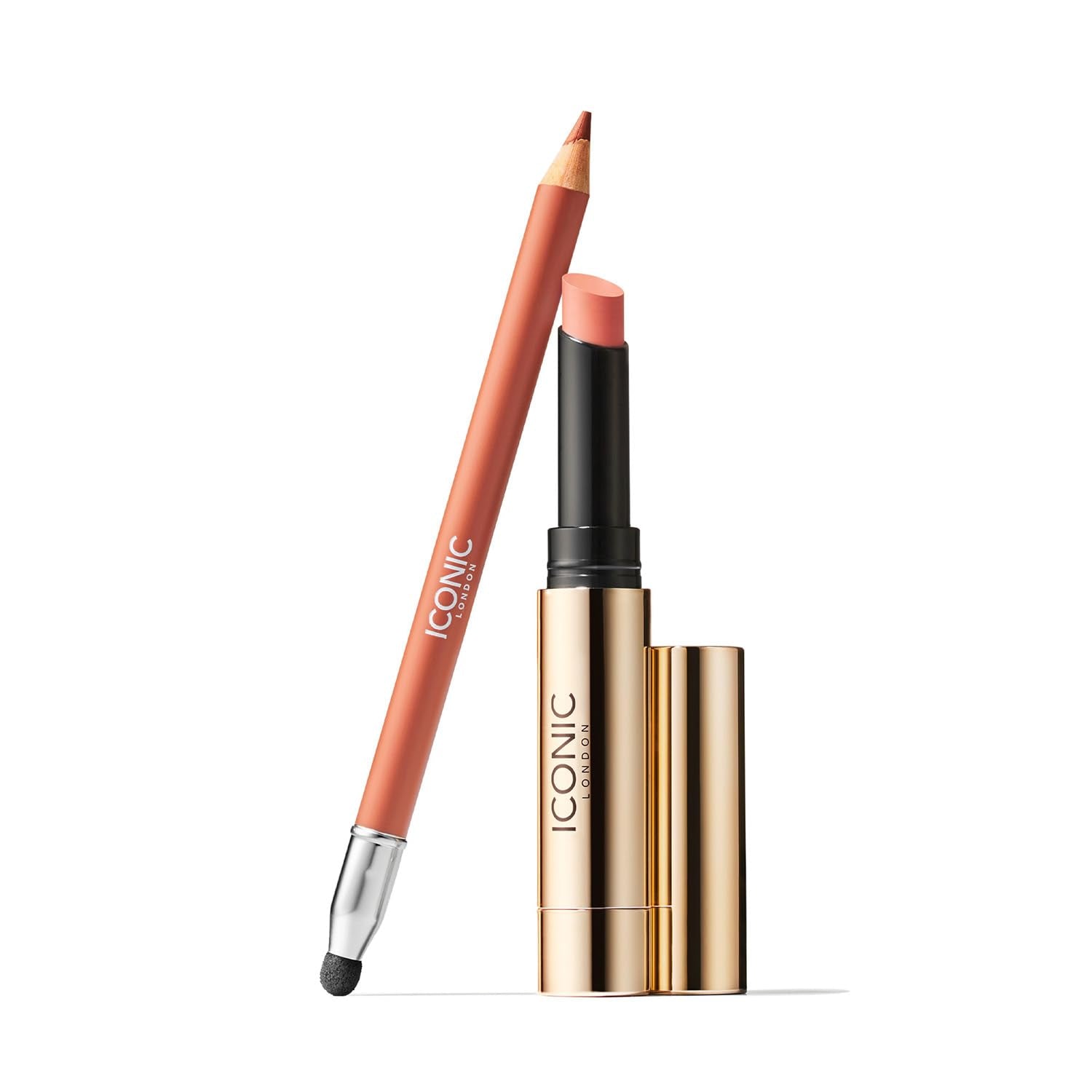 ICONIC LONDON Lip Balm application closeup shows smooth glide.