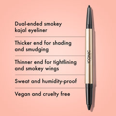 ICONIC LONDON Smokey Eye Duo twist-up action shown on skin