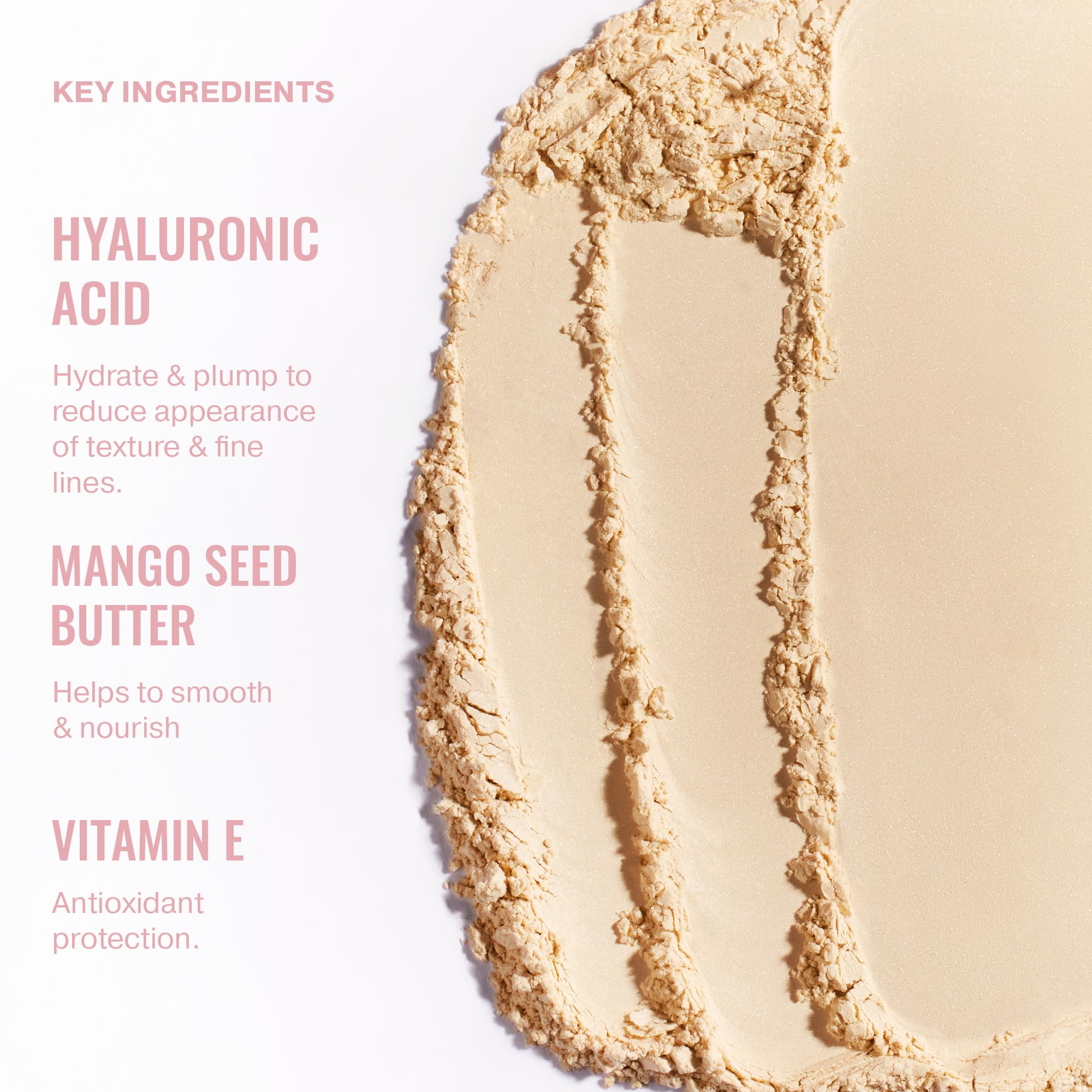 ICONIC LONDON Velvet Blur mango butter supports skin protection and nourishment.