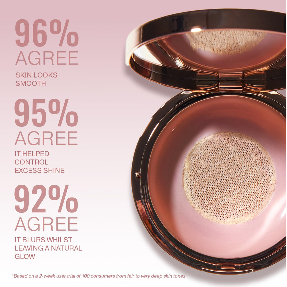 ICONIC LONDON Velvet Blur soft-satin finish evident on skin.