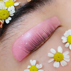 ICONSIAM Korean Lash Lift Kit flat shields rose for even lash softening