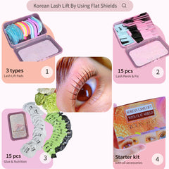 ICONSIAM Korean Lash Lift Kit lash brush set rose for clean separation