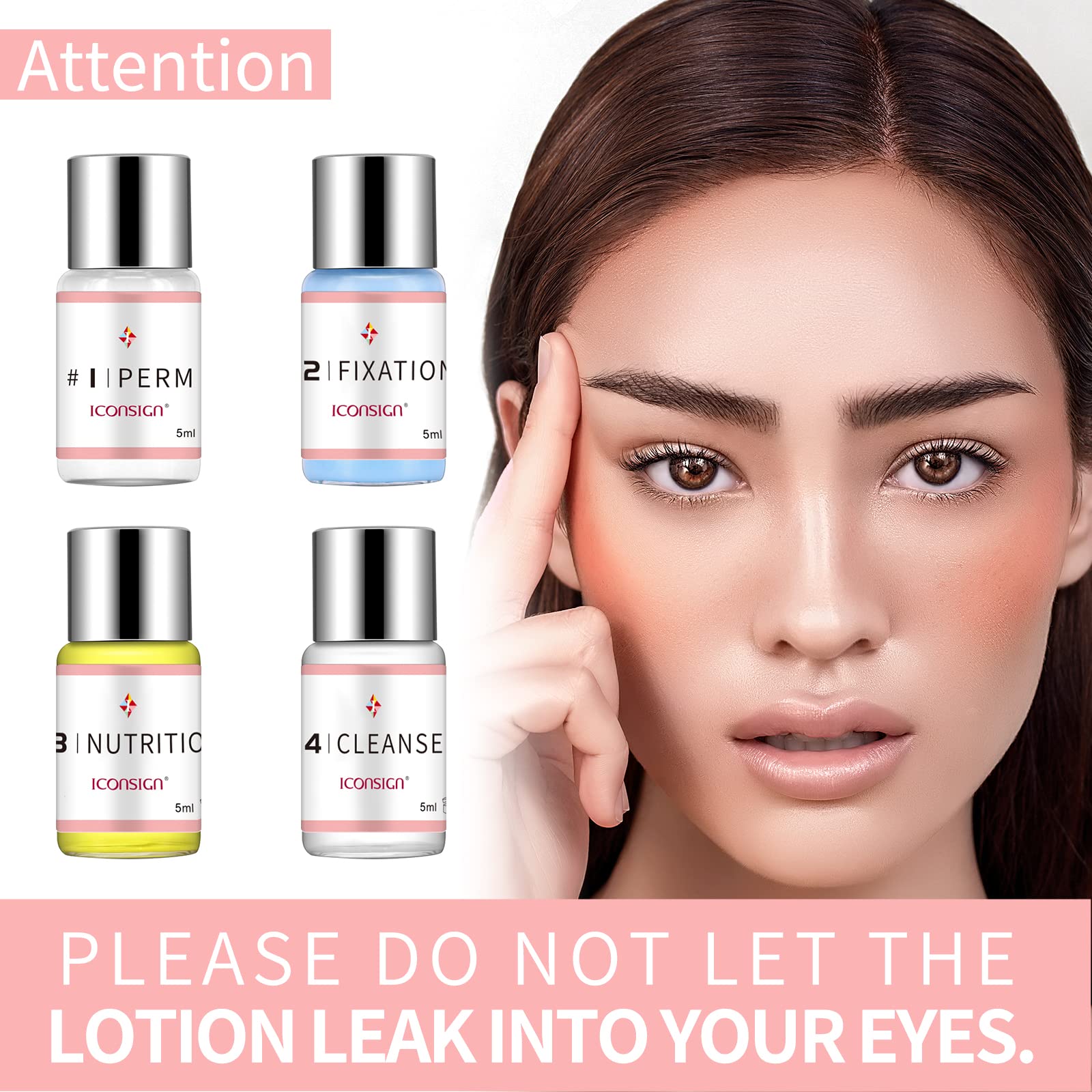 IconSIGN before-after lashes illustrate a dramatic, natural-looking curl.