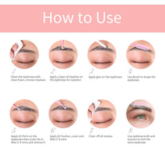 ICONSIGN brow lamination four-lotion set highlights professional-grade formulas.