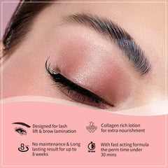 ICONSIGN eyebrow glue and fixation tools help secure the lift.