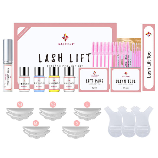 IconSIGN lash lift kit box showcasing premium packaging for home or salon use.