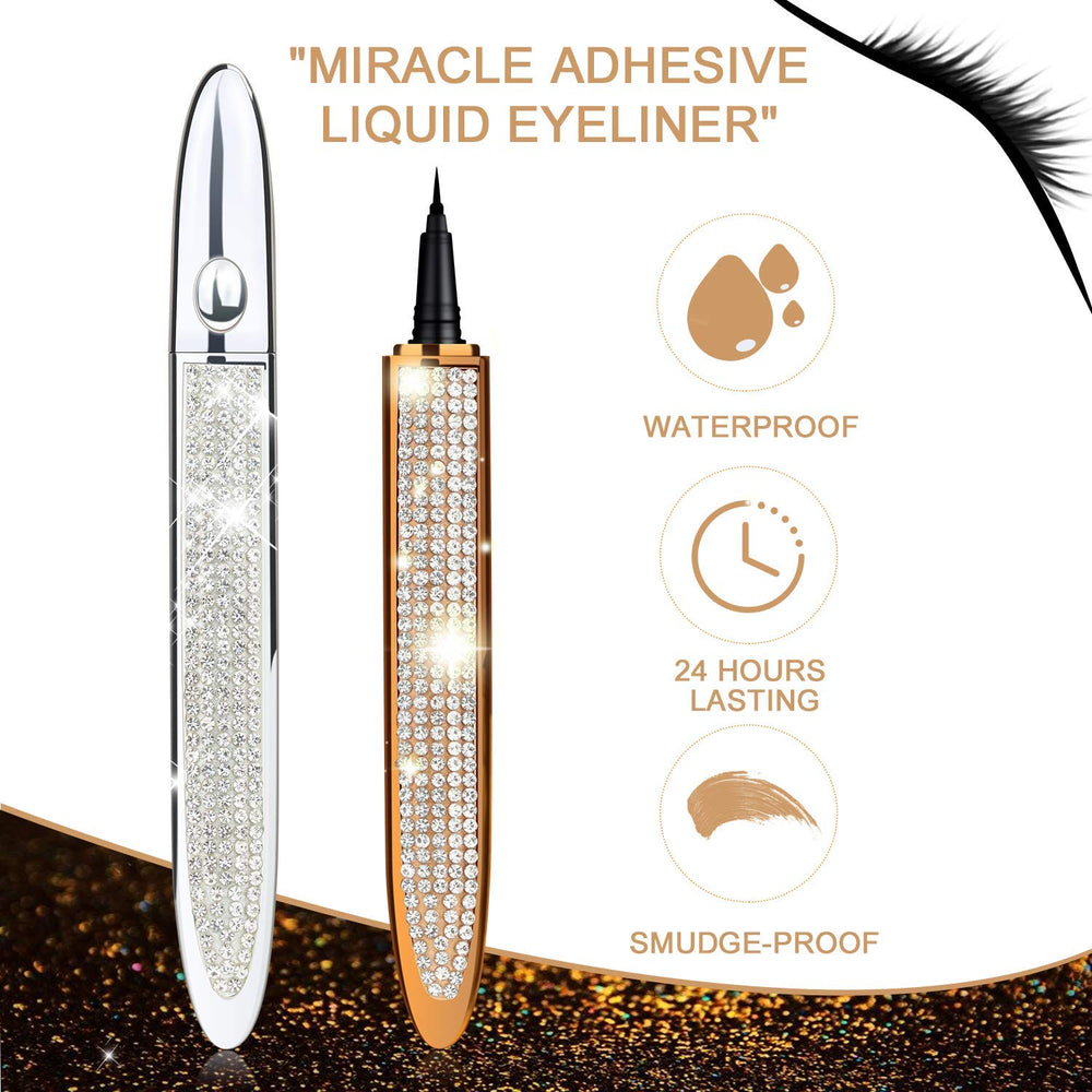 ICORIC magnetic eyeliner close-up highlighting quick-dry performance.