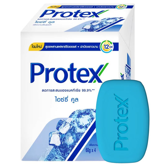 Icy Cool Bar Soap Pack 4 front view with refreshing cooling design for an energizing shower.