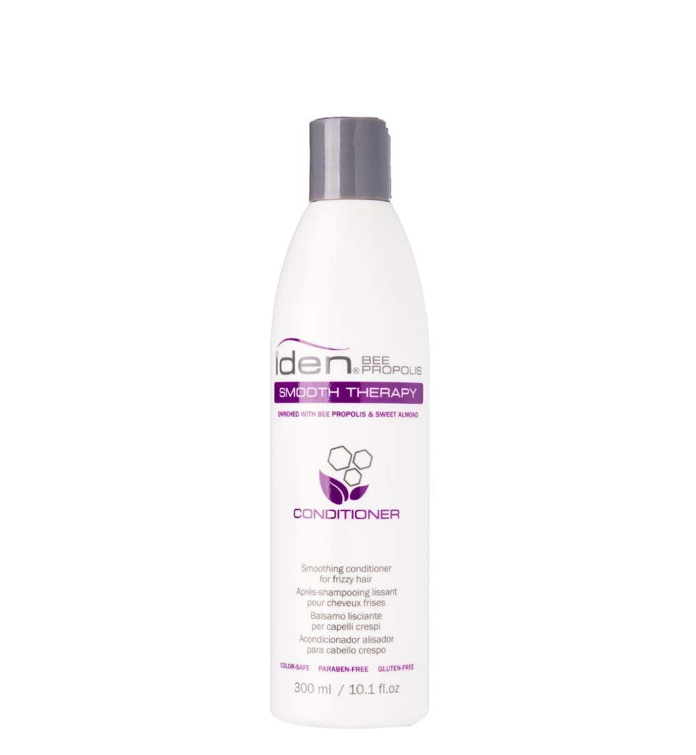 IDEN Bee Propolis Smooth Therapy Conditioner bottle; detangles and protects against frizz.