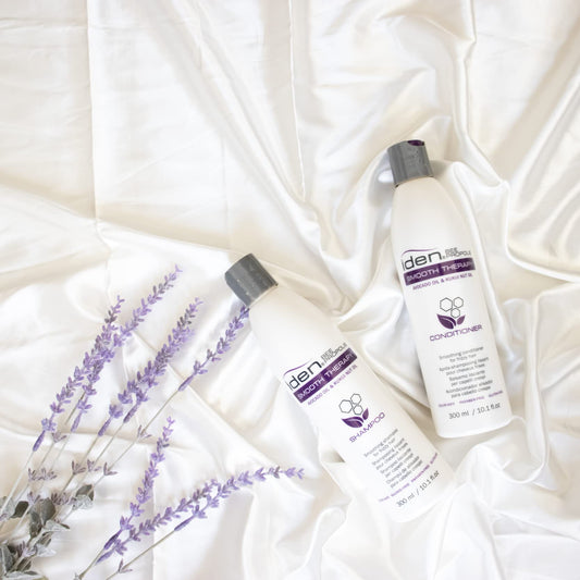 IDEN Bee Propolis Smooth Therapy Shampoo rich lather nourishes hair for smoother manageability.