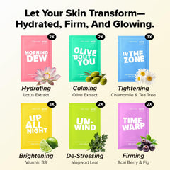 I DEW CARE Morning Dew collagen mask delivers a dewy, moisturized look