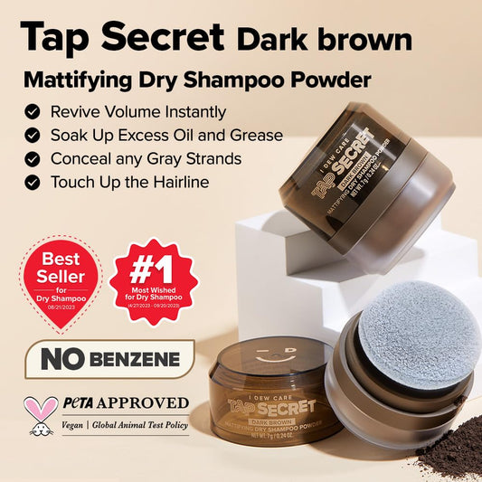 I DEW CARE dry shampoo powder texture for quick refresh without white residue