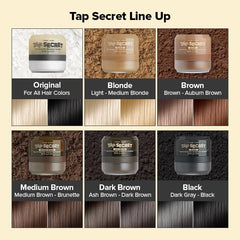 Korean Ginseng-infused formula in Tap Secret Black for scalp support.