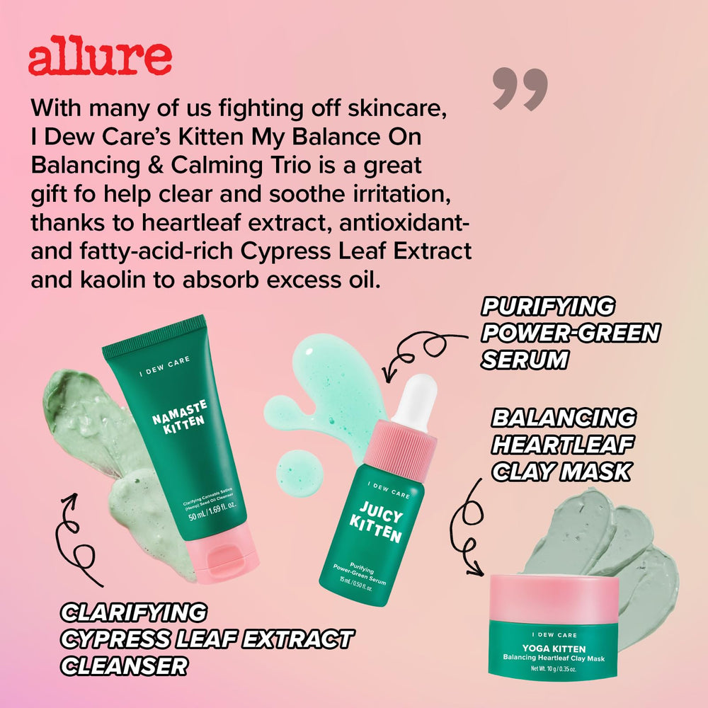 I DEW CARE Blemish Heartleaf Skincare Set packaging shown for travel-friendly routine