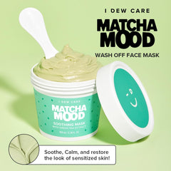 I DEW CARE Matcha Mood jar close-up reveals creamy texture ideal for pampering