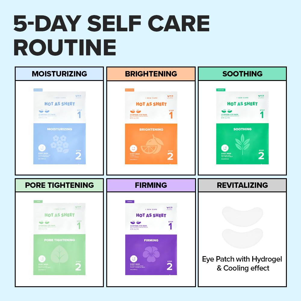 I DEW CARE soothing face mask eye patch calming tired skin