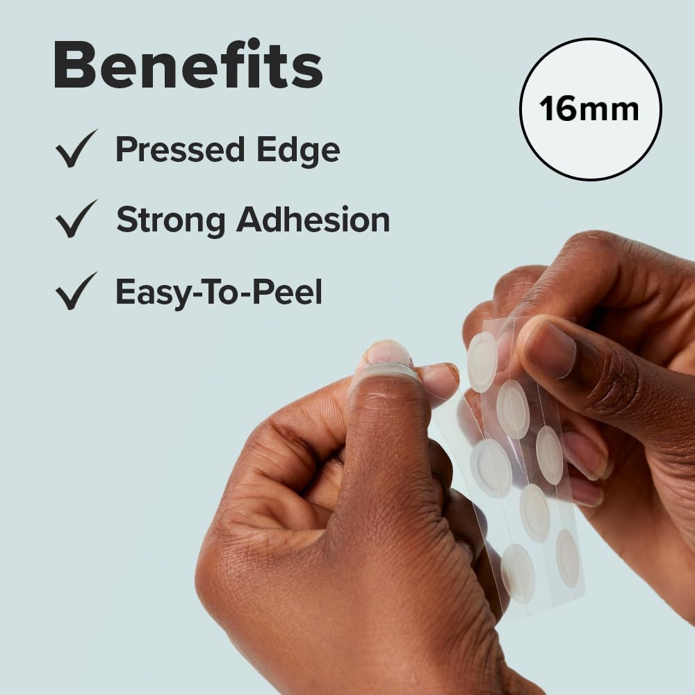 IDEW CARE Timeout pimple patch over a dark spot showing absorption and concealment.