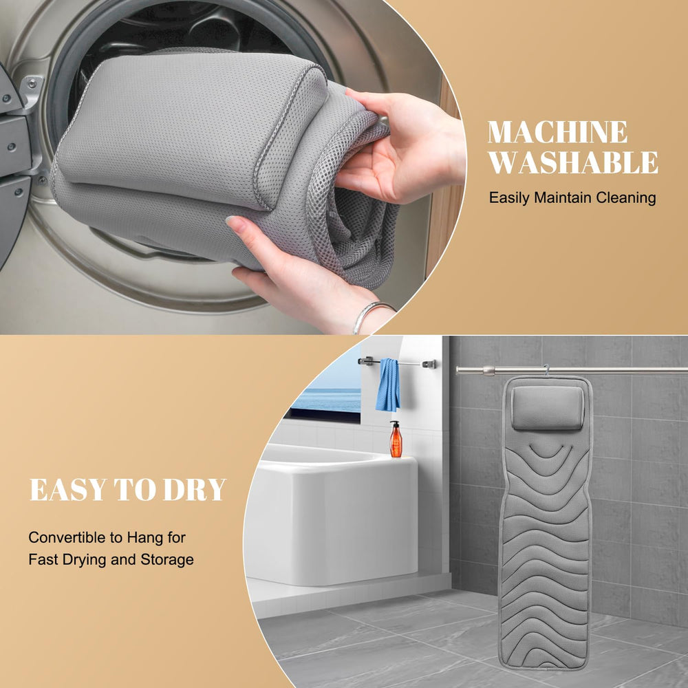 Idle Hippo machine washable bath pillow for easy care