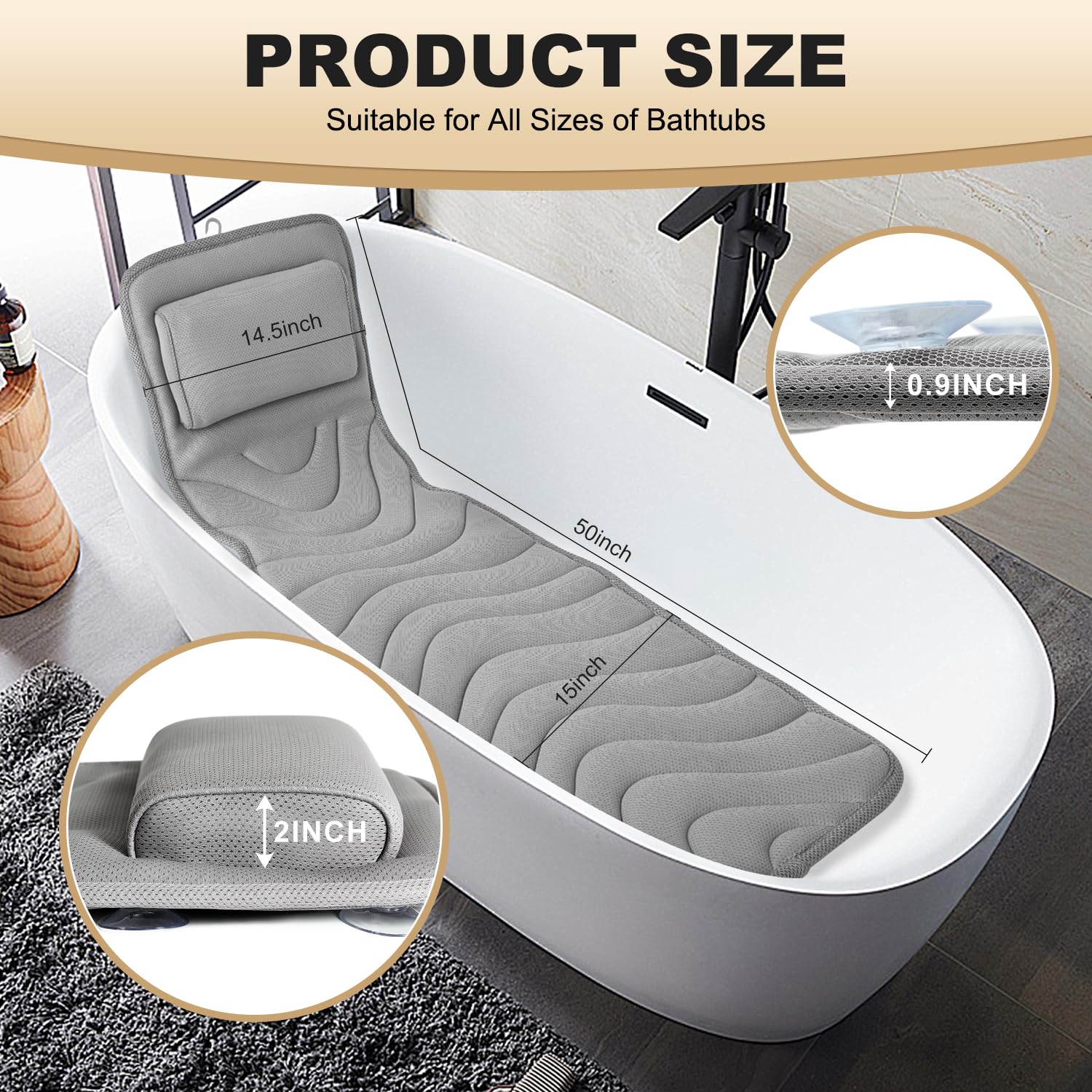 Idle Hippo universal fit for any tub type