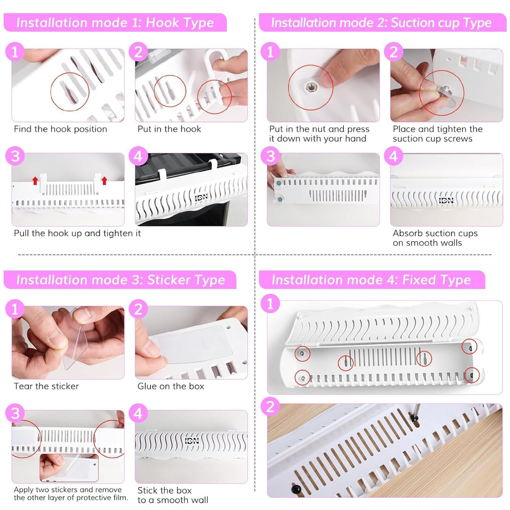 IDN Beauty Rose holder is easy to install and remove, saving time.