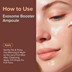 ID PLACOSMETICS Exo-V Booster daily routine for morning and night use.
