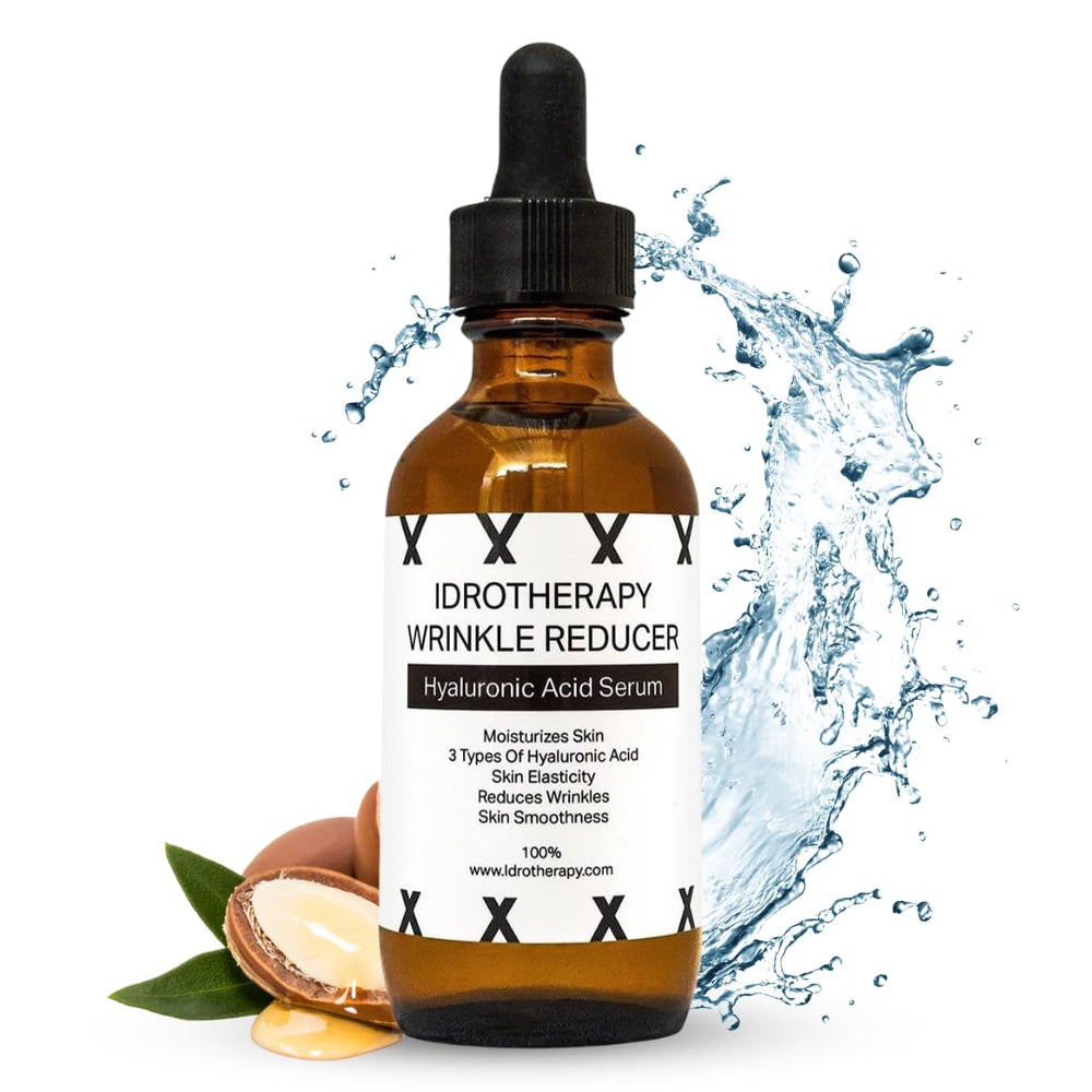 Idrotherapy Hyaluronic Serum bottle close-up for daily hydration.