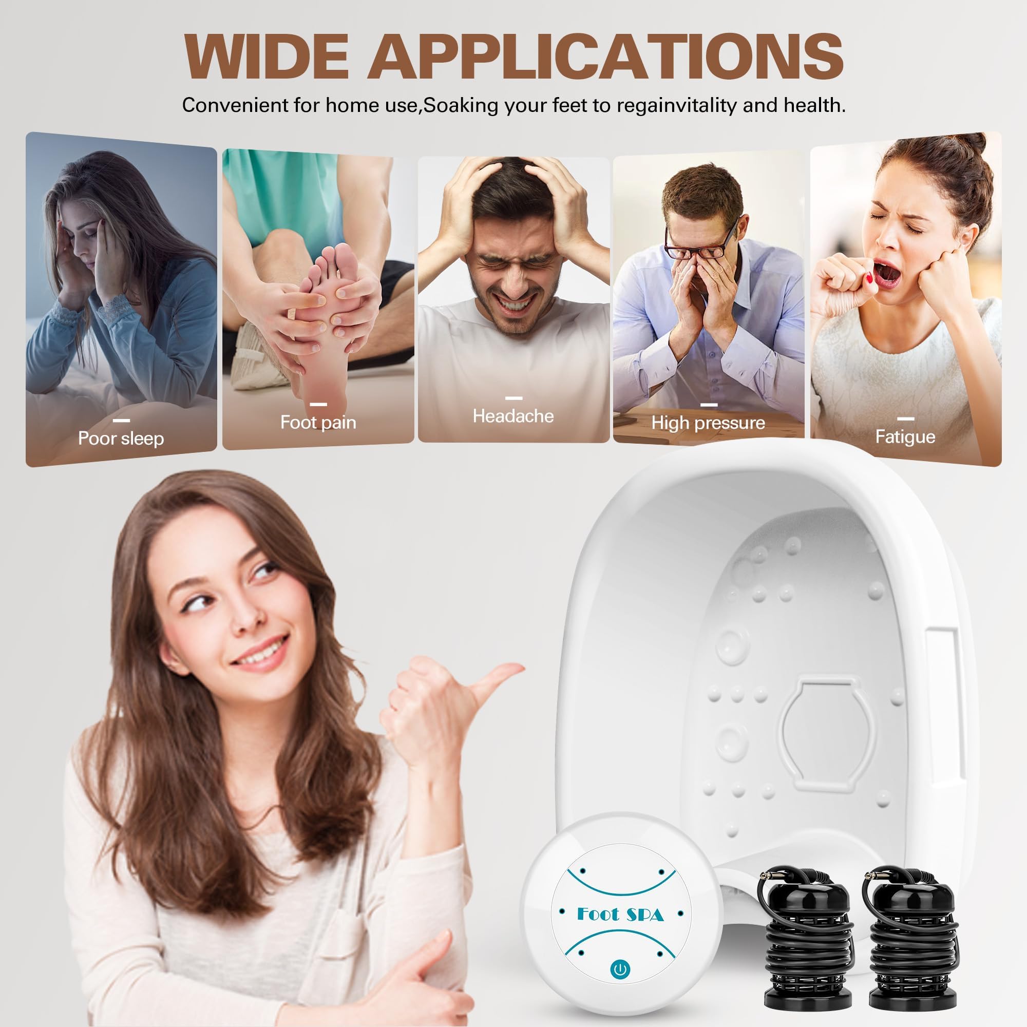 Idudbid foot bath cleaning design simplifies after-use care