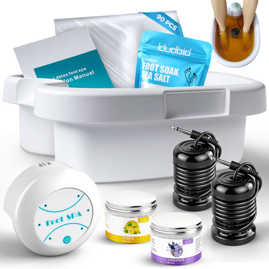 Idudbid ionic foot bath front view for home spa detox