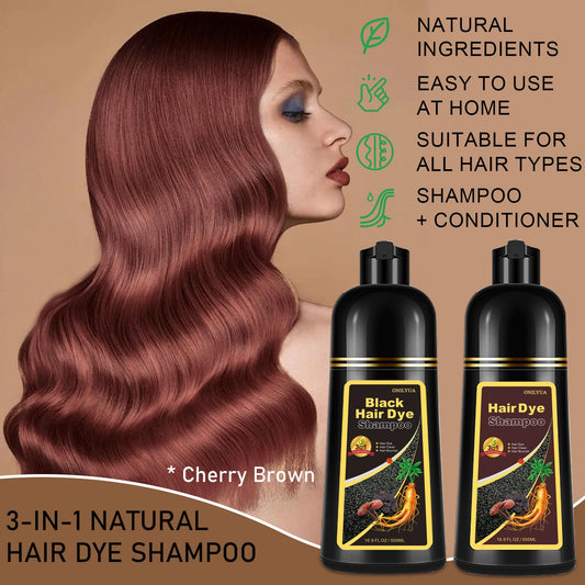 iemokoda Cherry Brown Hair Dye Shampoo foam creates a rich lather for even coverage.