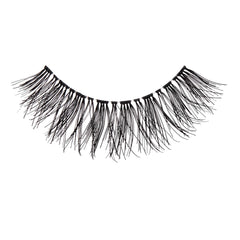 Natural wispy style complements eyeliner and skin tone.