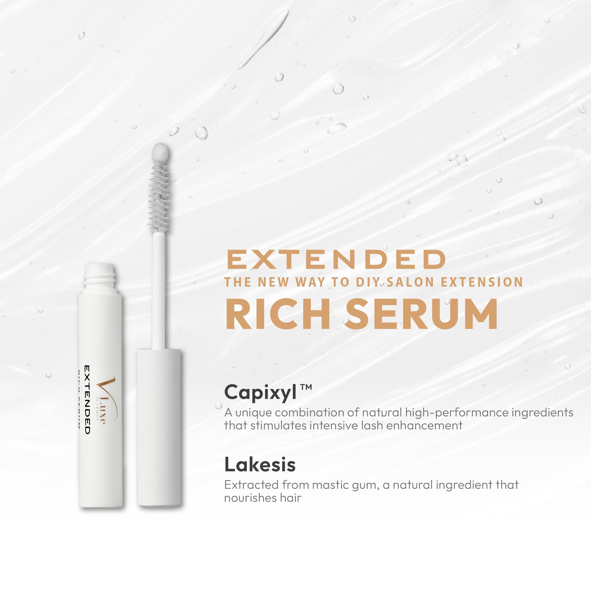 i•ENVY VLuxe serum applicator ready for precise, easy lash application