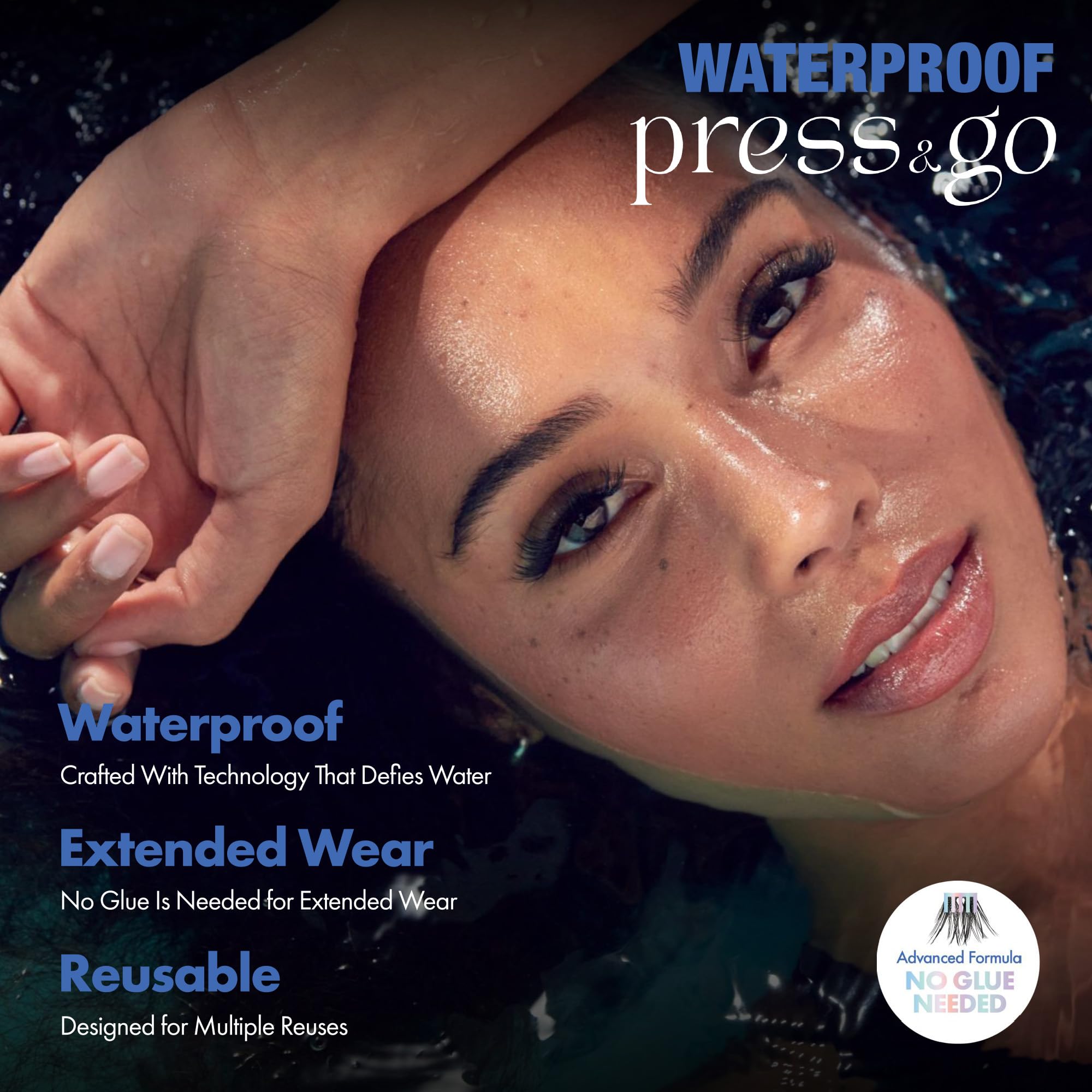 iENVY Press&Go reusable lash clusters deliver strong hold without residue.