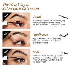 iEnvy underlash microfiber placement demonstrates comfortable, natural fan of lashes.