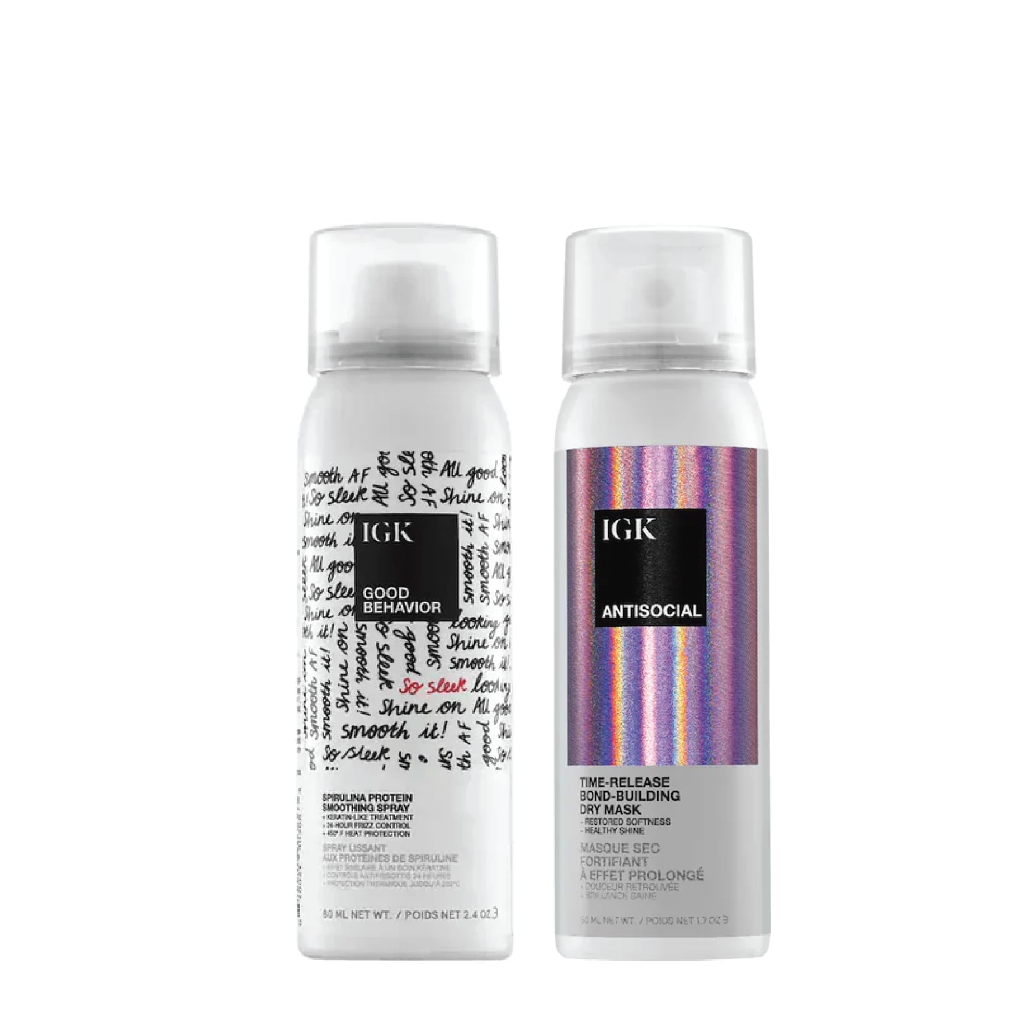 IGK Antisocial dry hair mask application for overnight bond repair
