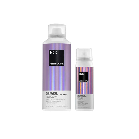 IGK Antisocial mask packaging highlighting no-rinse overnight care