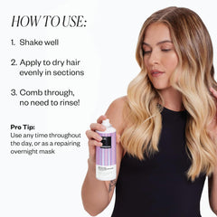 IGK Antisocial no-rinse bed-time brush-through shows effortless application