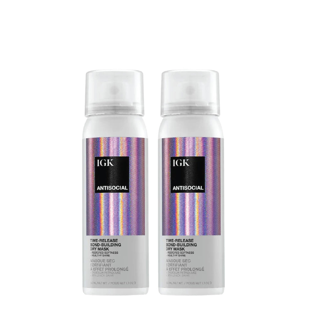 IGK Antisocial no-rinse night mask bottle for overnight bond repair and hydration