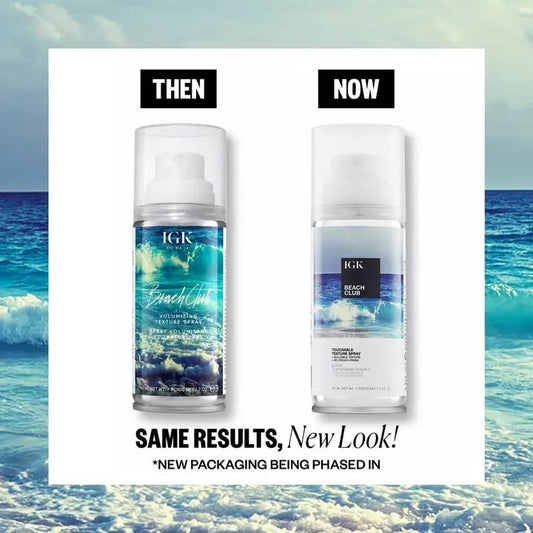 IGK Beach Club Texture Spray mist ensures even coverage and texture.