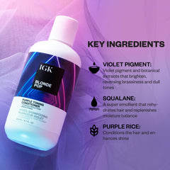 IGK Blonde Pop conditioner jar showcases creamy, color-safe formula.