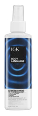 IGK Body Language Rice Water Mist bottle ready for volumizing primer and heat protection.
