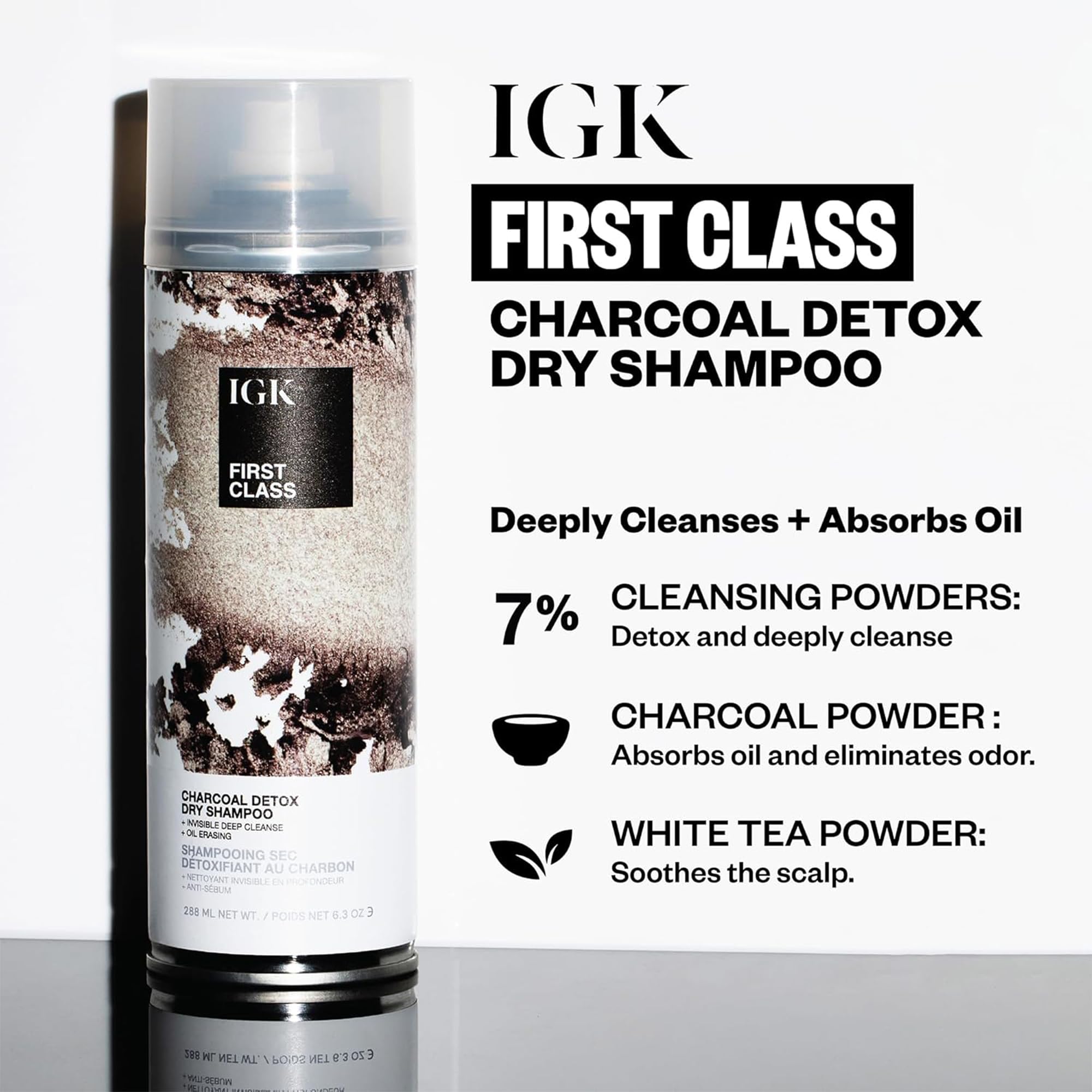 IGK Charcoal Detox adds volume and texture for easy styling